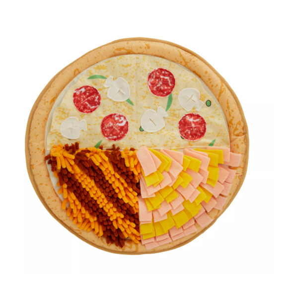 Joyhound Classroom Snuffle Puzzle Pizza Burrow & Play Mat Dog Toy One Size 16" - Picture 1 of 7